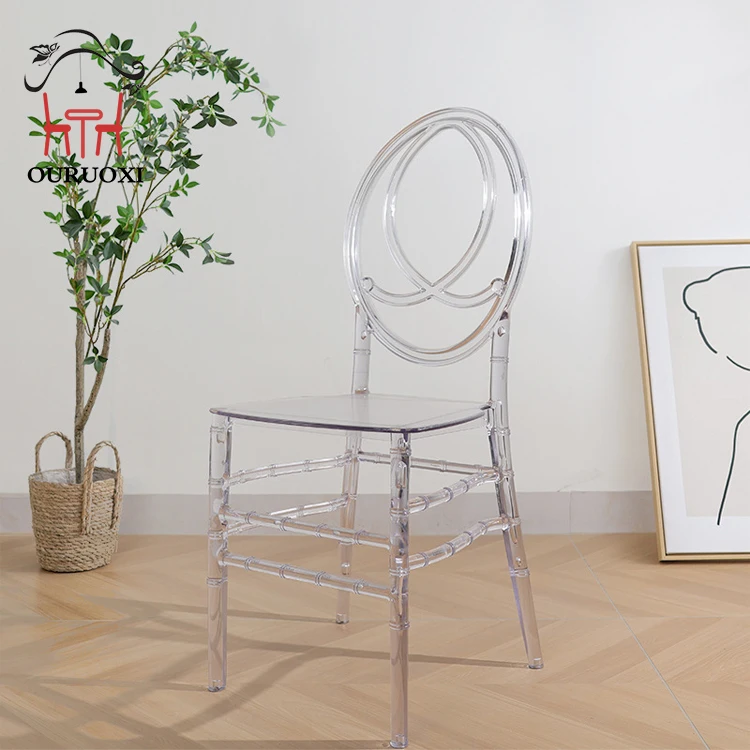 Best Selling clear Crystal Resin Acrylic Banquet Event Wedding Phoenix Chair