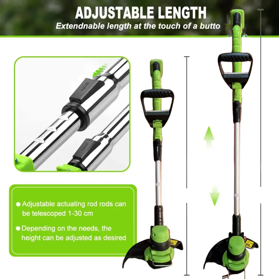 Electric Battery Powered Grass Trimmer With Grass Cutter Blade 20V 18V High Speed String Power Trimmer Brush Cutter