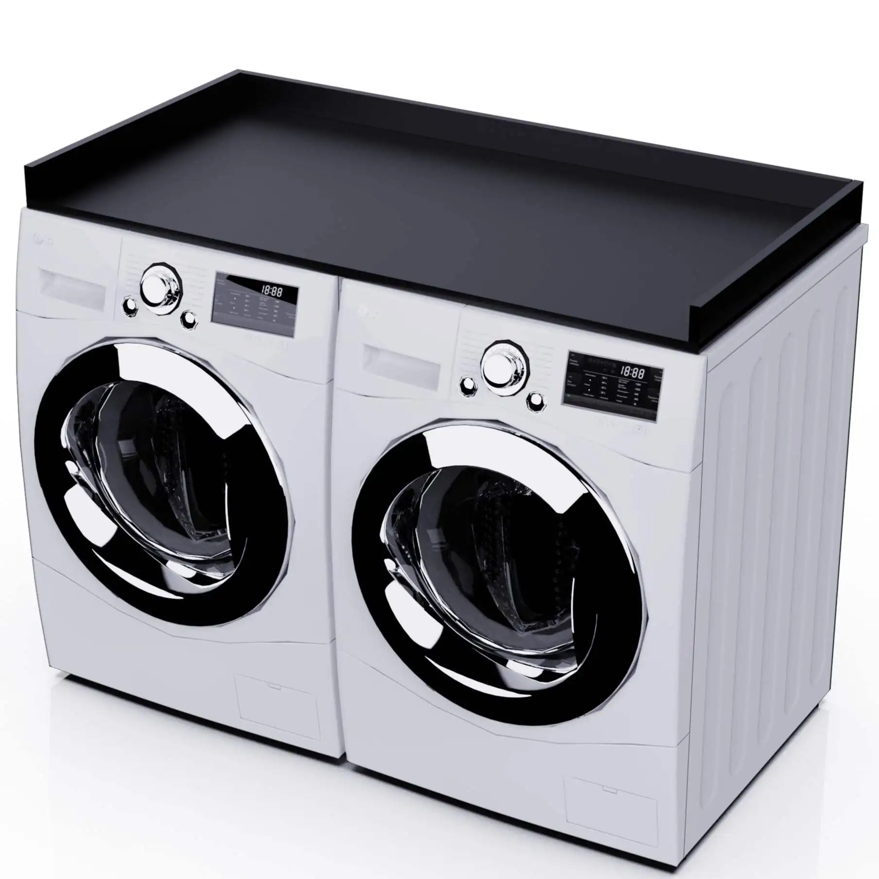 Wholesale Wooden Washer Dryer Countertop,Wooden Washer Countertop Cover with Handles,Wood Drawer Organizer Protector for Laundry