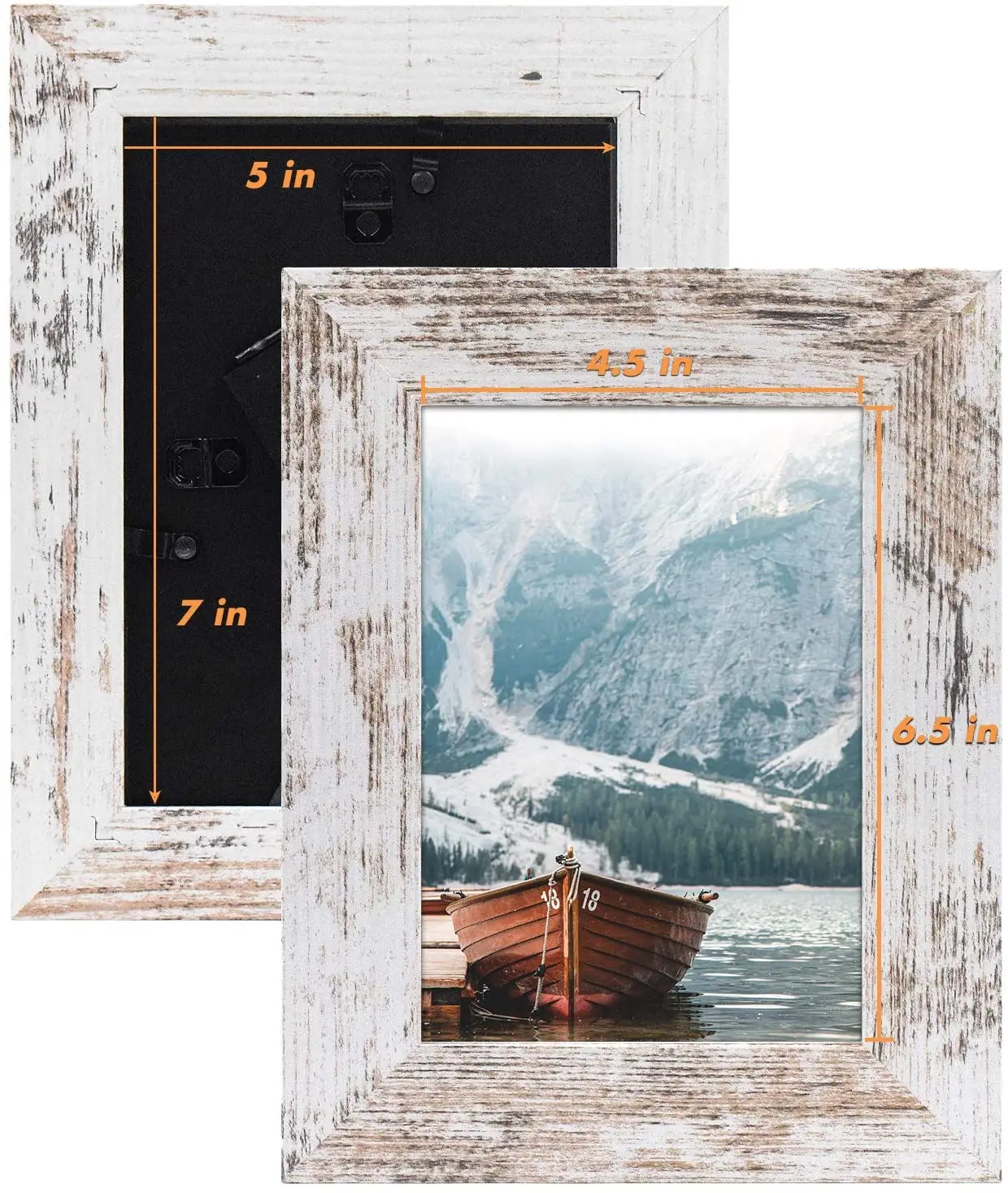 Деревянная фоторамка в деревенском стиле, набор из 2 предметов, мольберт, настольная детская деревянная фоторамка для дома