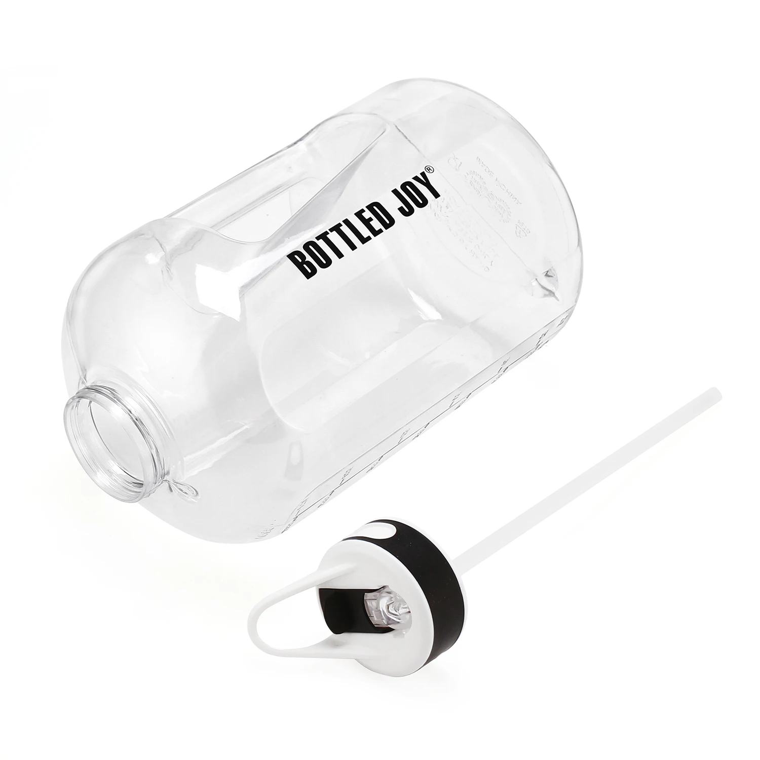 1 gallon water bottle with straw  Gym sports bottle with Measurement  Large Water Jug  with handle wholesale