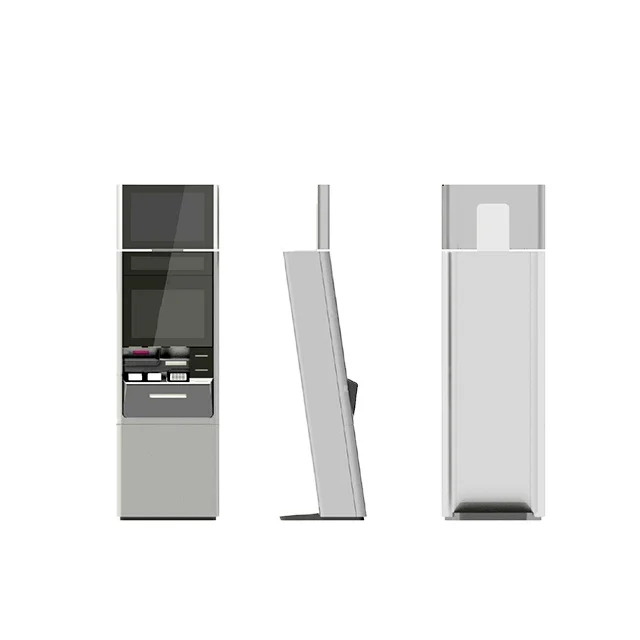 17 19 inch dual screen self service terminal machine Hospital service Kiosk Stainless steel kiosk Health Card Dispenser