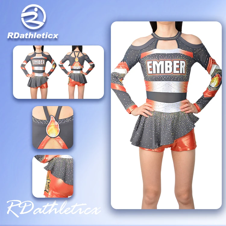 wholesale any color Performance Uniforms Cheerleading Wear For Girls Rhinestone Cheerleader Uniforms