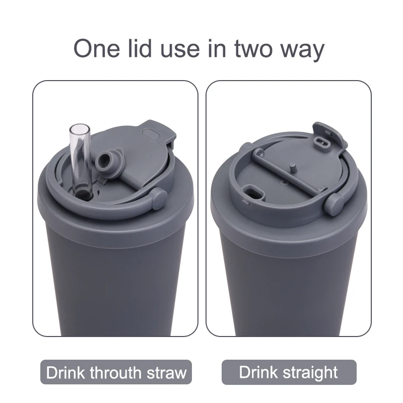 830ML Large Capacity Double Wall Tumbler with Handle Portable Stainless Steel Vacuum Insulated Water Cup Keep Hot and Cold