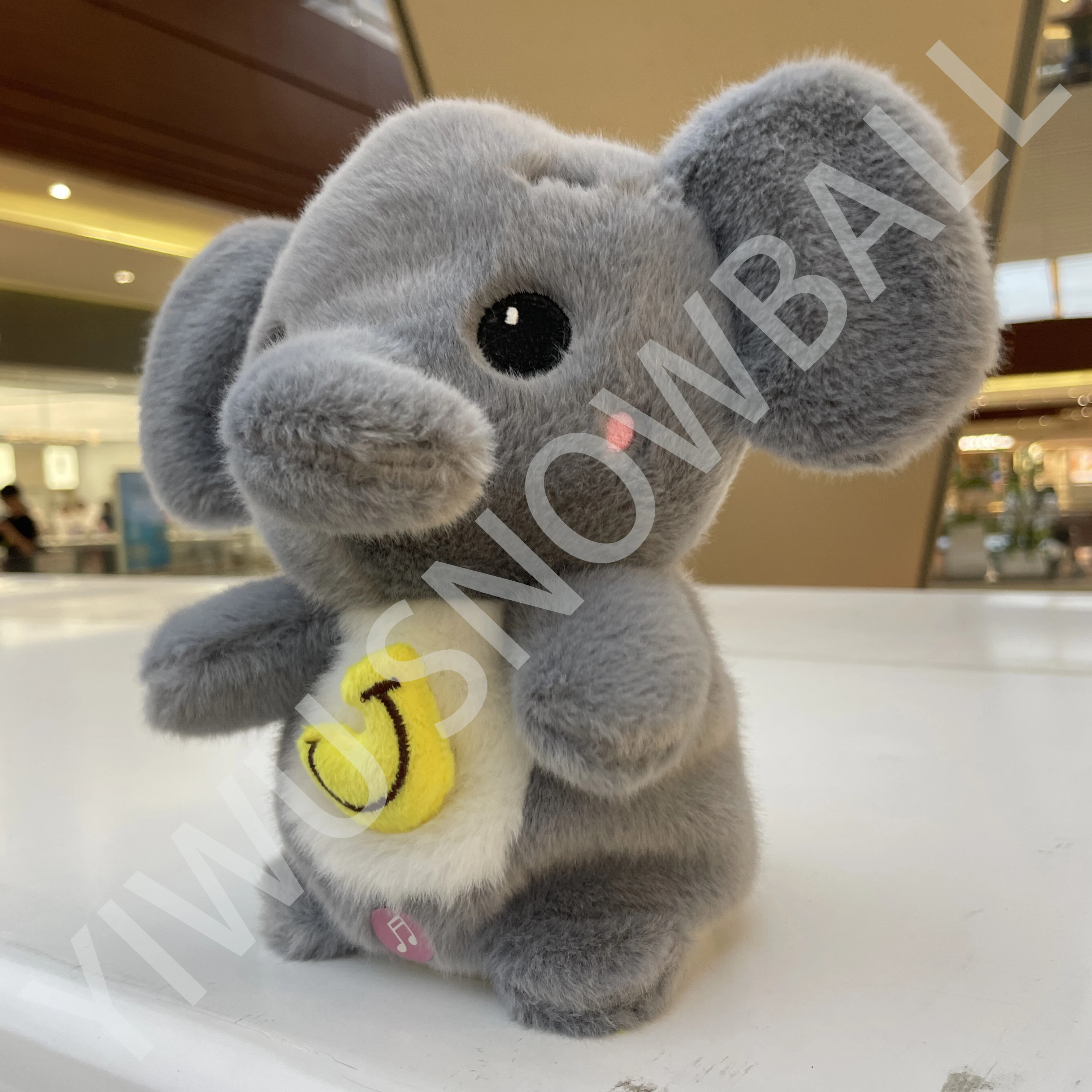 High Quality Soft Kawaii Educational Talking Singing Musical Elephant Stuffed Animal Elephant Plush Electronic Toy Gift For Kid