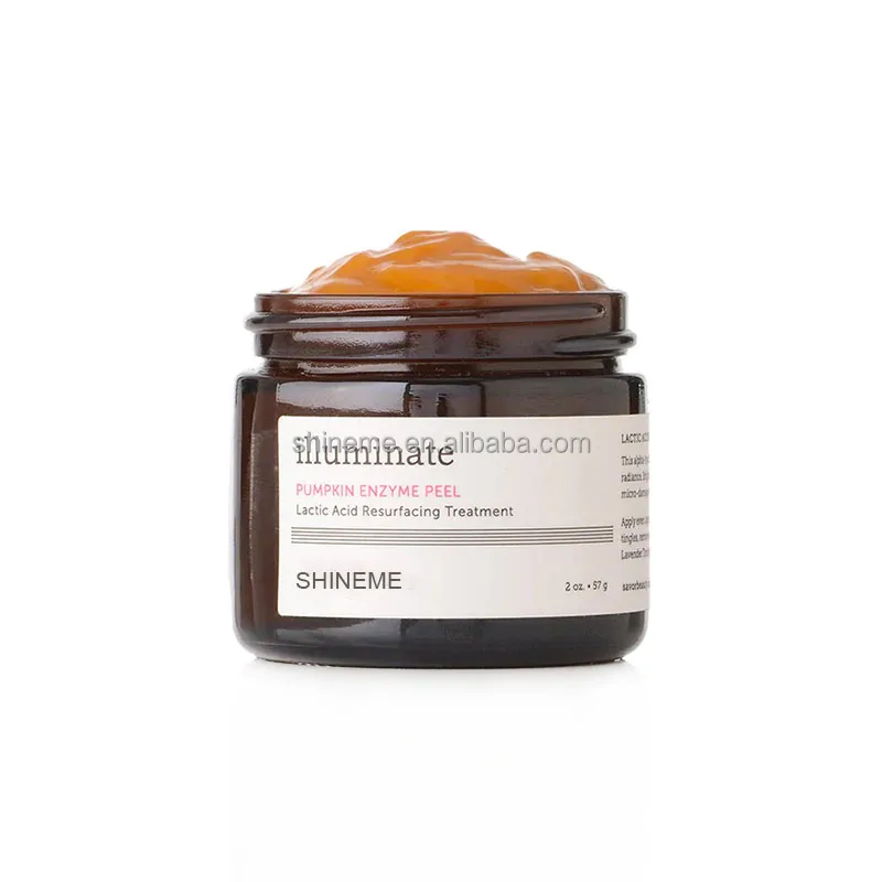 OEM ODM Lactic Acid and AHA Anti-Aging peel Glow Facial Brightening Face Pumpkin Enzyme Peeling Mask