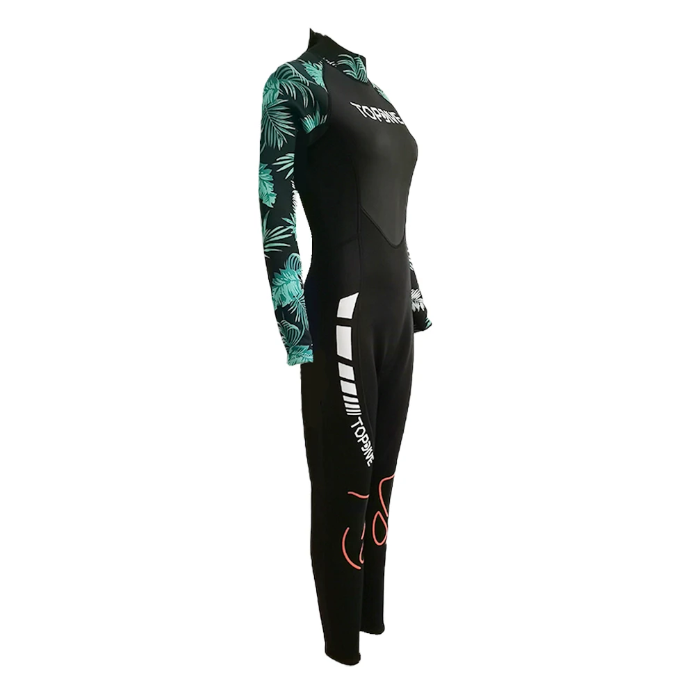 High Quality Custom Printed Full Body 3mm Elastic Shark Skin Chest Waterproof Neoprene Women Surfing Diving Wetsuits