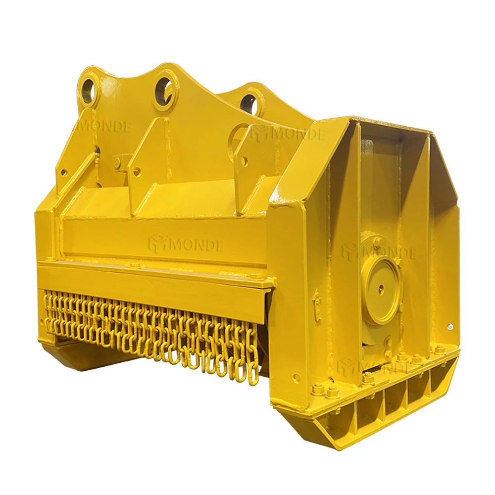 Great Efficiency Lawn Mowers Hydraulic Rotary Wood Chipper for Excavator