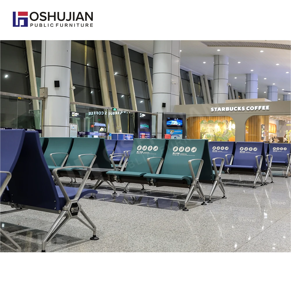 Oshujian Public seat manufacturer PU hospital waiting room area 2 3 4 5  seat waiting chair airport beam seating