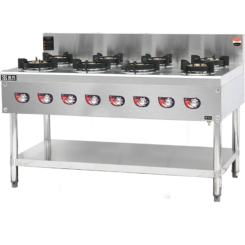 commercial restaurant cooker countertop 6 burner gas stove 4 burners kitchen equipment stand gas Cooktops gas Ranges