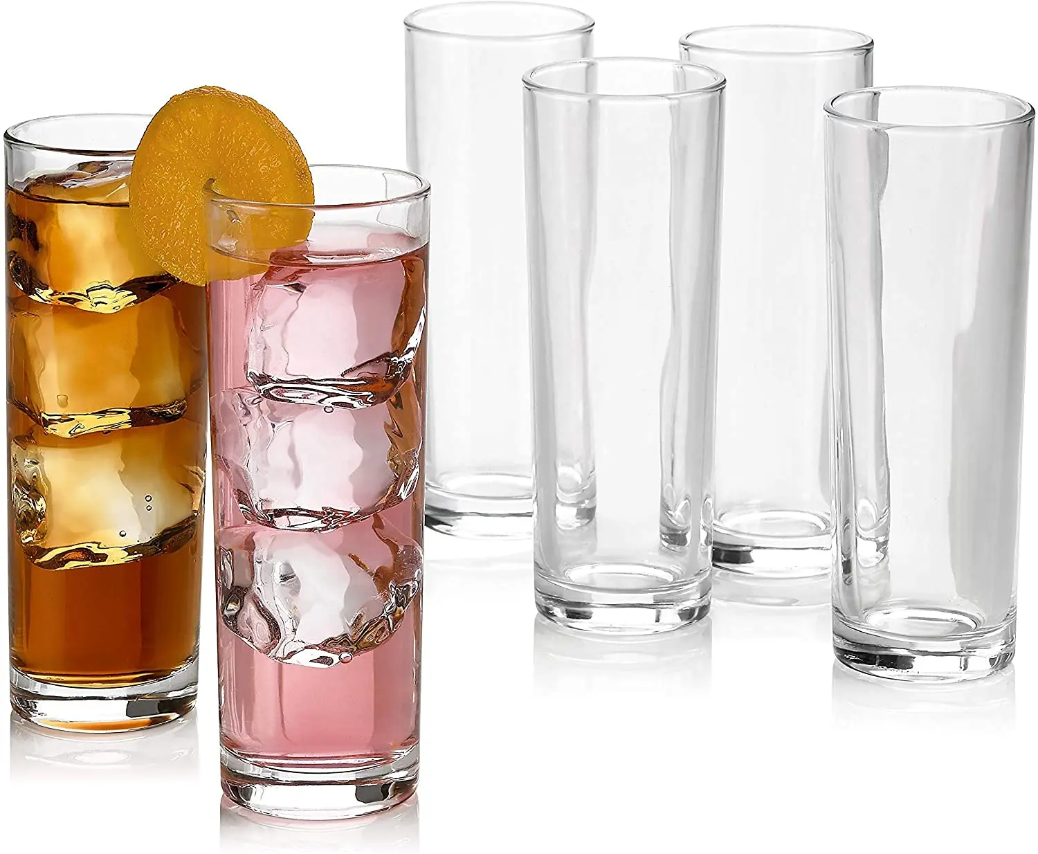 13oz special Lead Free tall glass Dishwasher Safe Beer Juice Highball Glasses Cups