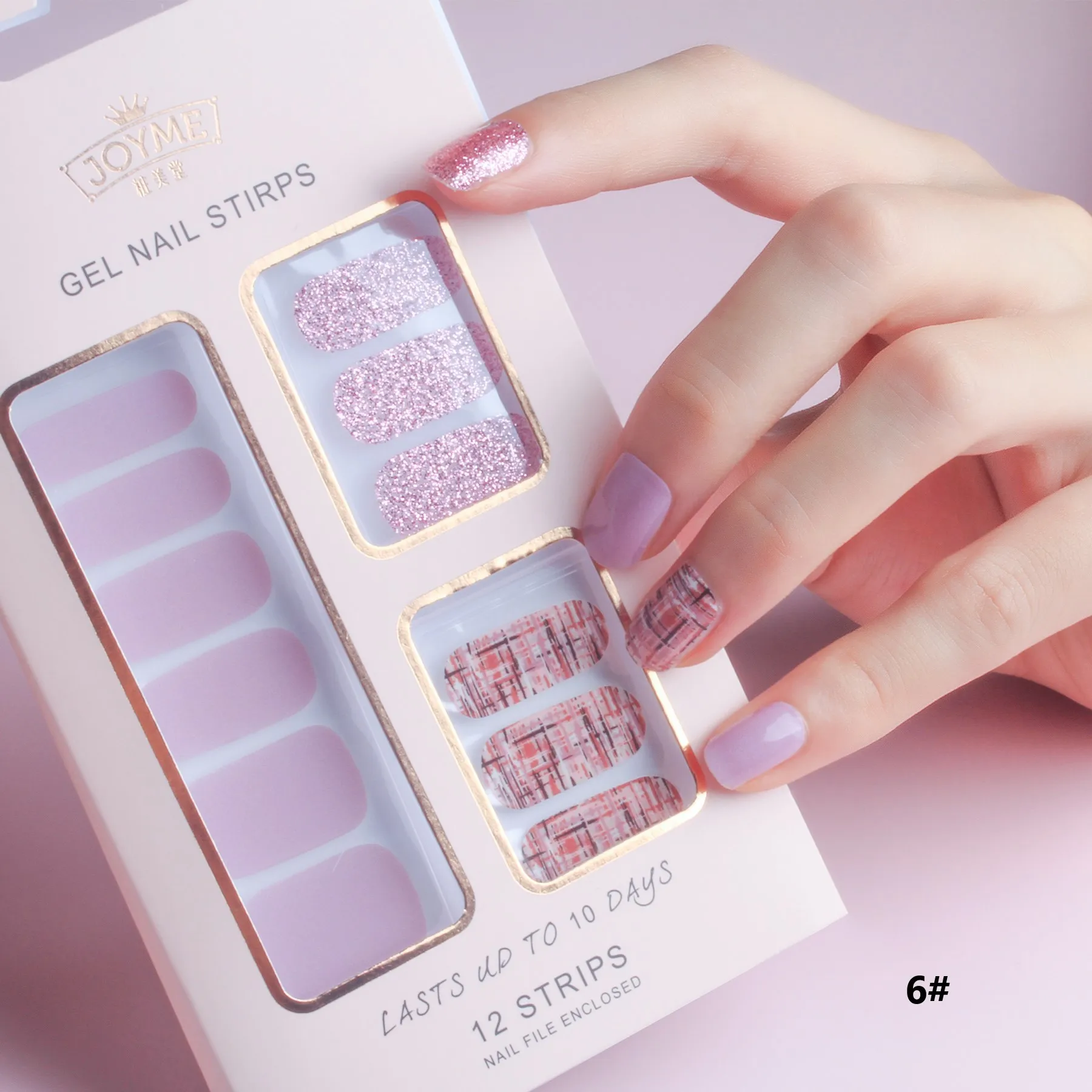 Summer New Nail Wraps 3D Semi-cured UV Gel Nail Polish Stickers Adhesive Decal Strips Nail File Set