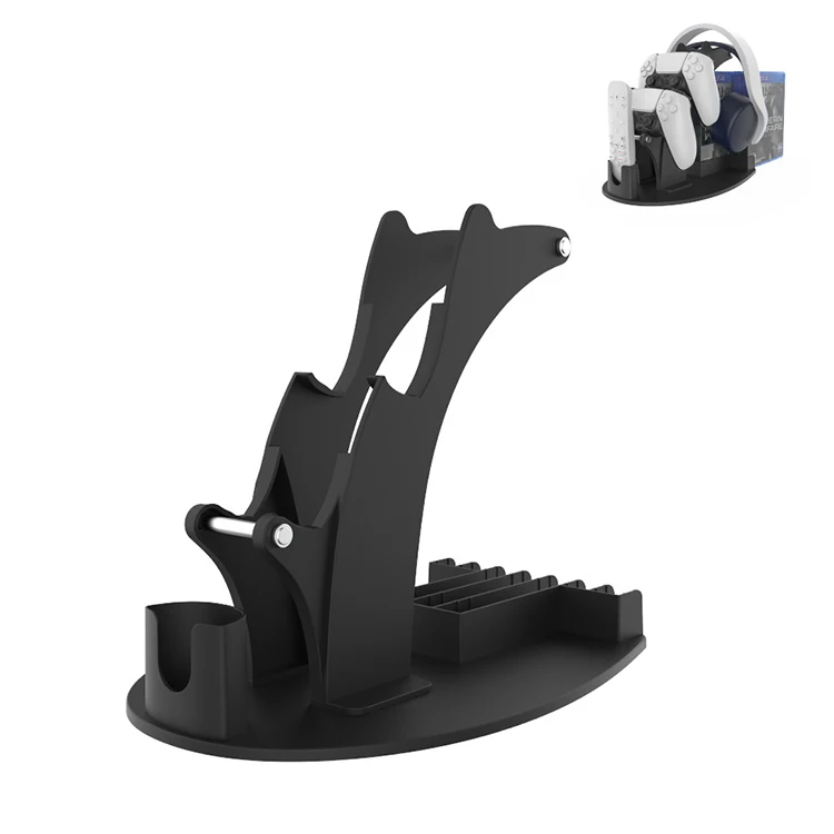 Universal Game Controller Stand for PS5/PS4/Xbox/Switch Pro Headphones Remote Control & Controller Holder Discs Storage Rack