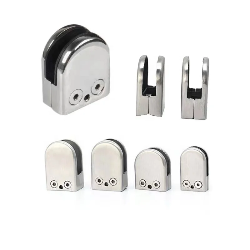 wholesale high quality stainless steel stair handrail balcony glass U-shaped glass clamp