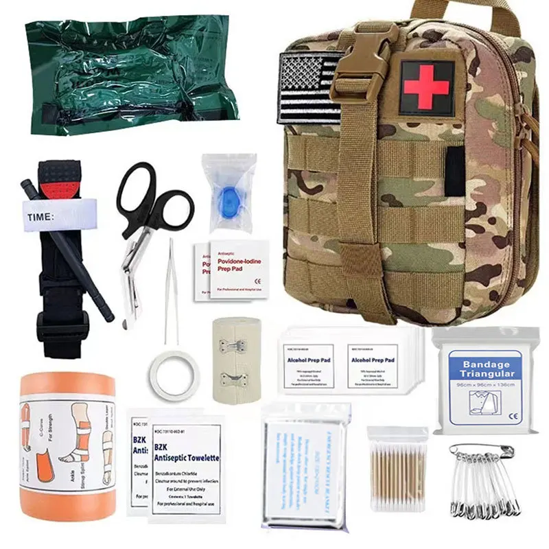 Professional Survival Gear Tool Tactical Emergency Ifak First Aid Kit Pouch Trauma Combat Kit