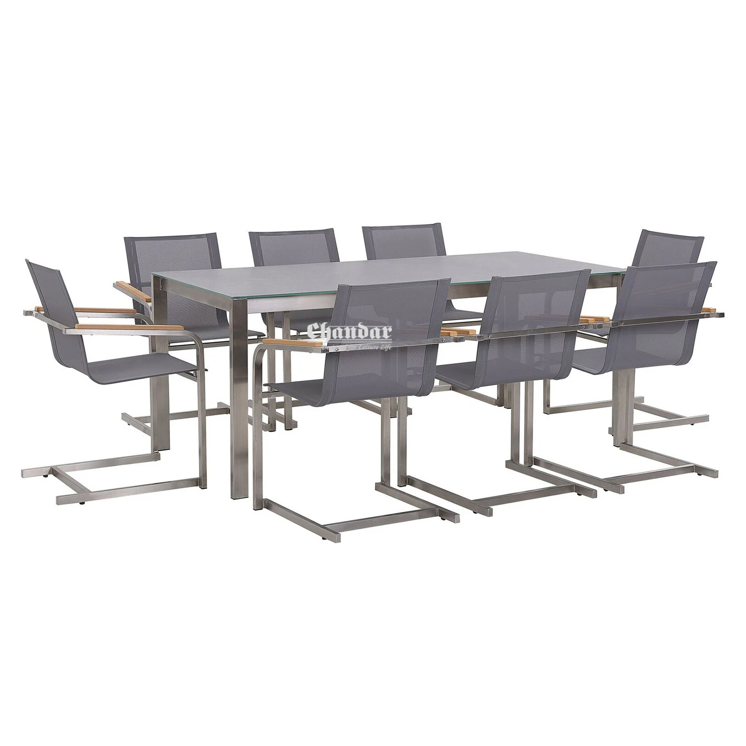 Высокое Качество уличная мебель из нержавеющей стали обеденный садовый стул