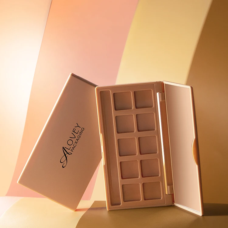 10 Color Makeup Cosmetic Eyeshadow Palette With Brush Eyeshadow Palette Holder Private Label Glitter Eyeshadow With Mirror