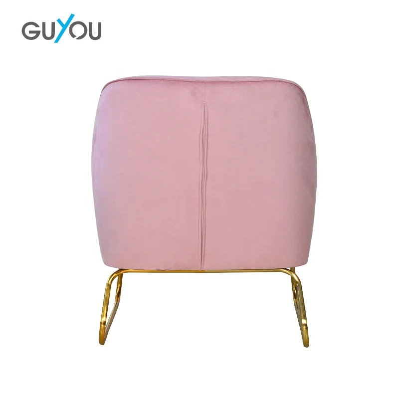 X-5101 cheap furniture red pink single sofa velvet  living room chair  for free shipping