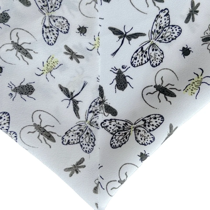 
wool dobby big ant designs printed fabric weave fabric for women dress 