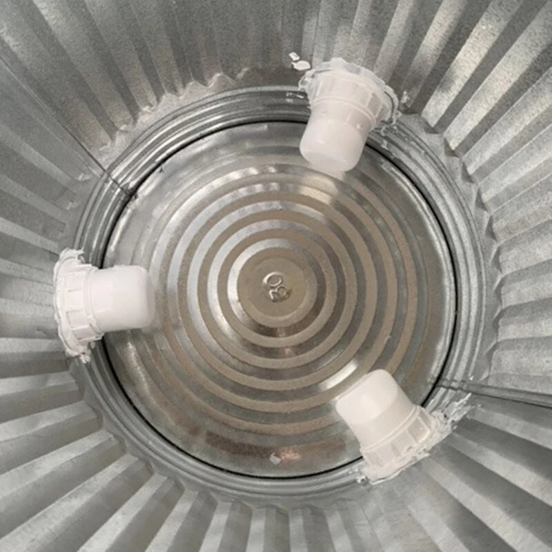 for Bucket Barrels Bin Rain Water Rodent Proof 3 Ports and Hole Saw Poultry Chicken Feeder Hen Trough Gravity Farm Chicken Feed