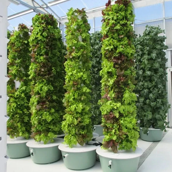 Best hidroponic system Garden 10 Layer 60 Plants Super Farm Vertical Hydroponic system Tower with Pump and Movable Water Tank
