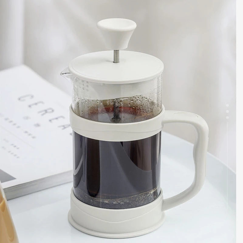 KLP Eco Friendly Coffee plunger Press Bamboo 600ml glass french press coffee maker