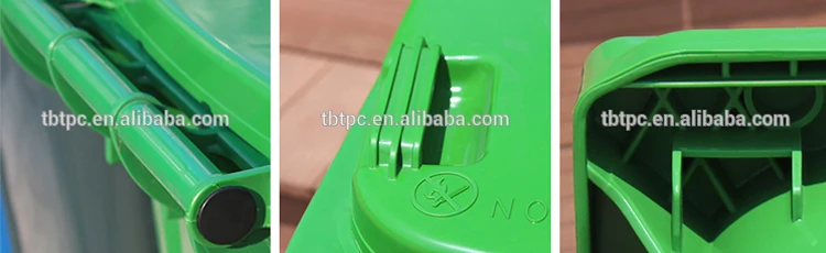 100L Eco Friendly Outside Garbage Container High Stability Recycling Bin
