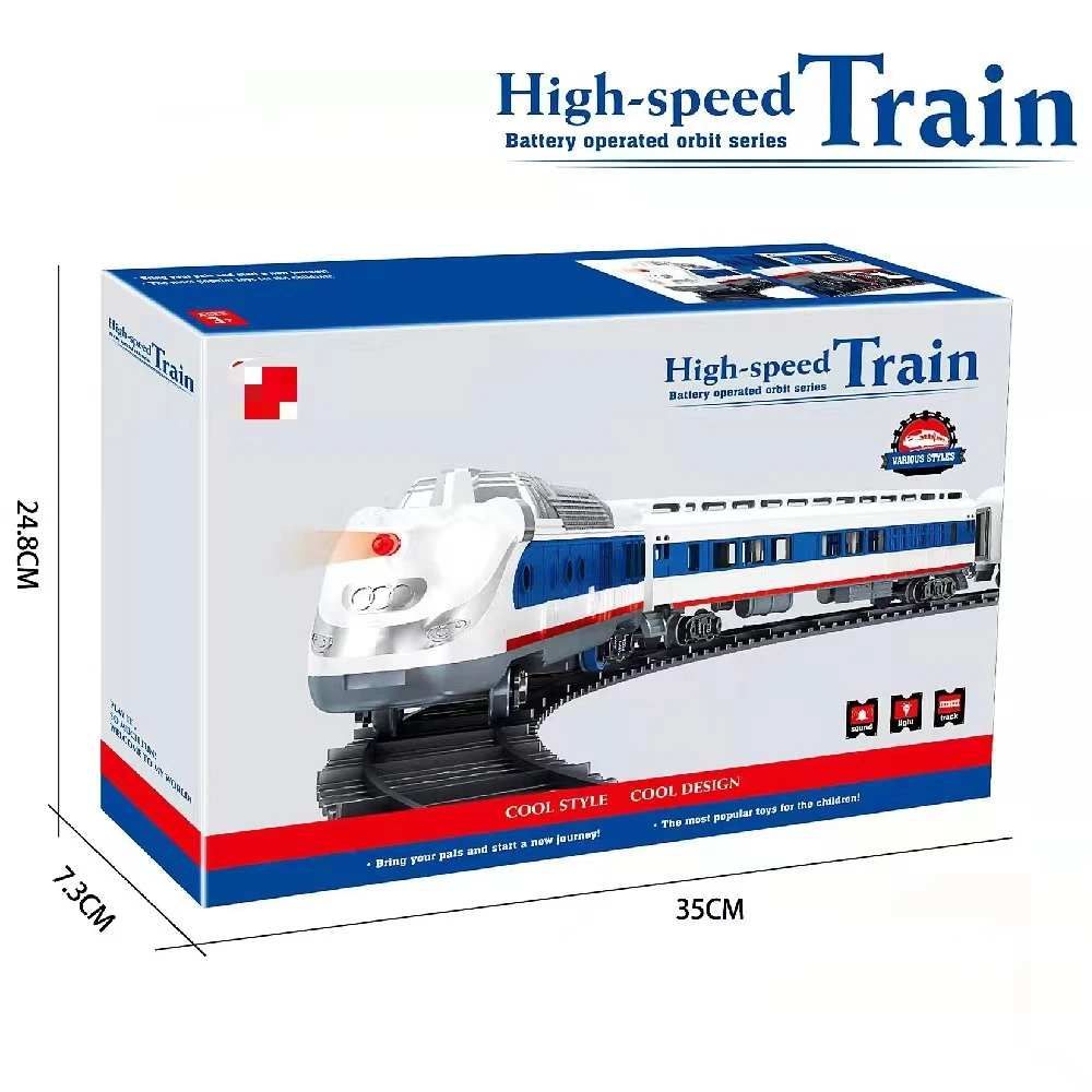 Battery Operated Classical Railway Musical Light Trace Track Toy Car Diy Christmas Train For Holiday Gifts