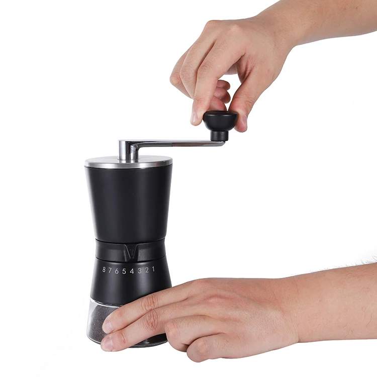Portable Coffee Beans Grinder Stainless Steel Conical Ceramic Burr Hand Manual Coffee Grinder