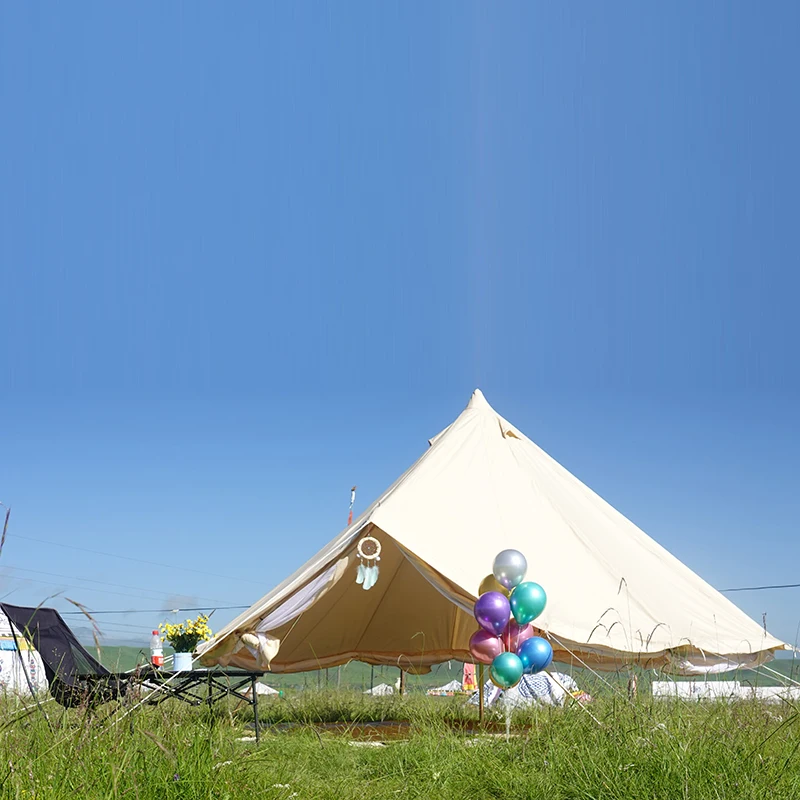 Outdoor waterproof canvas luxury camping tents