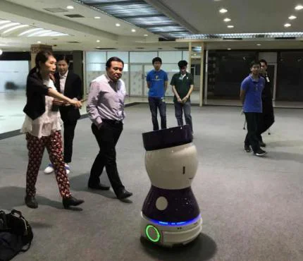 
Attracting customers waiter hotel restaurant equipment commercial service G1 guiding English speaking robot 