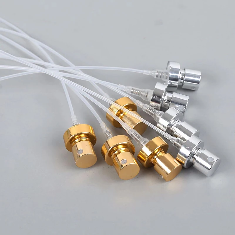 Hot Wholesale Alumina Bayonet Perfume Spray Pump 13MM 15MM 20MM Metal Golden Silver Fine Mist Sprayer For Glass Perfume Bottles