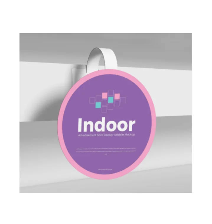 Wholesale supermarket promotion retail pop display shelf pvc wobbler