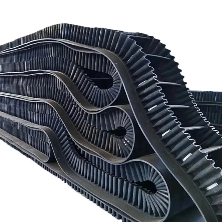 High tensile strength 600mm 800mm Ep 600 Cleat Tc120 Sidewall Conveyor Belt for Vertical Transportation