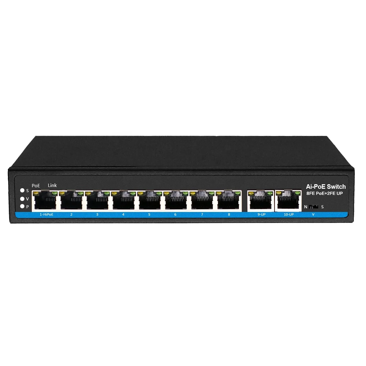 Производитель, неуправляемый переключатель Ethernet PoE с 8 портами, порт 100 м с выходом 100 м Uplink 120 Вт, переключатель PoE для беспроводных точек доступа и IP-камер