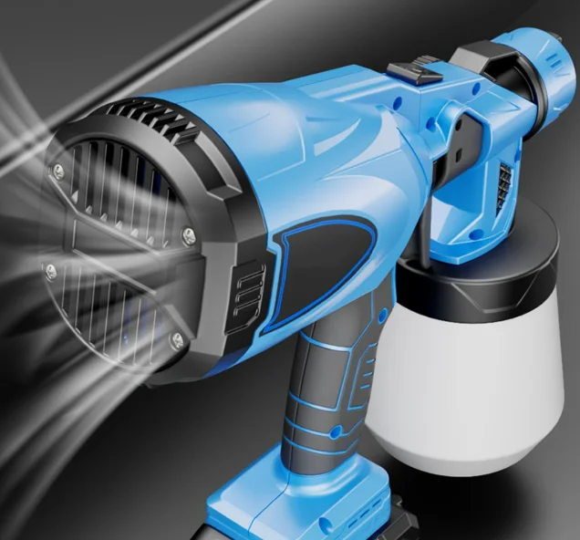 Hot Selling Electric High Pressure Powered Paint Spray Gun Lithium 800ML Household Small Latex Paint Spraying Gun