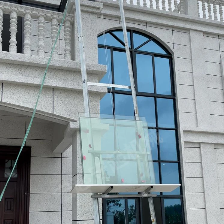 Factory design 4-18m Length Solar Panels Hydraulic Steel Ladder Lift Mini Electric Hoist Lift for  sale