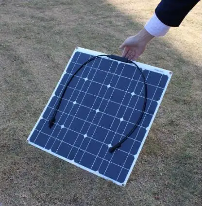 50W Monocrystalline Semi Flexible Solar Panel portable solar panel for RV