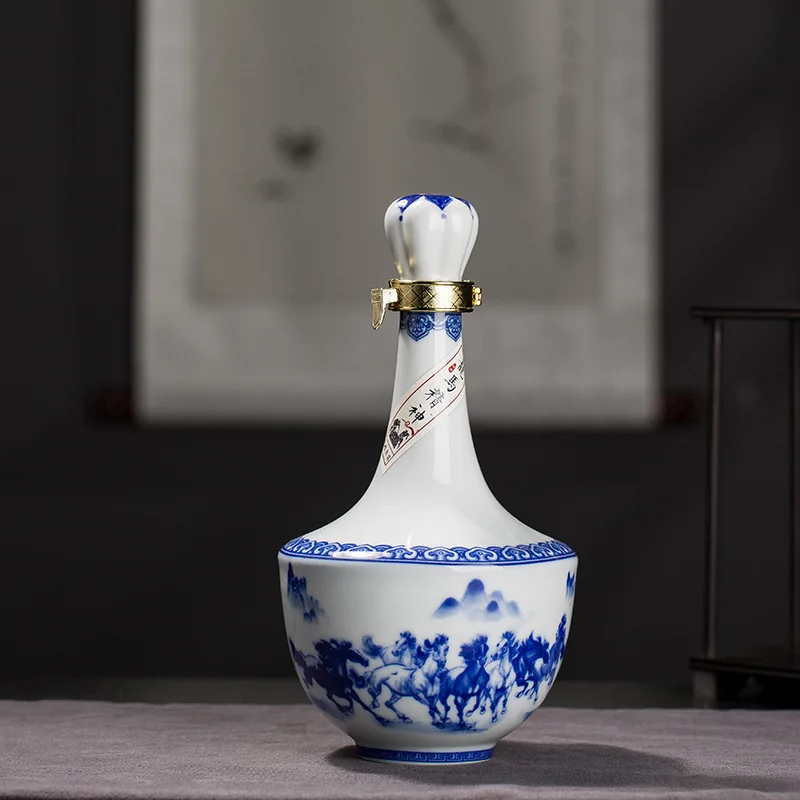 Ceramic wine bottle custom custom ceramic bottles Beverage bottle