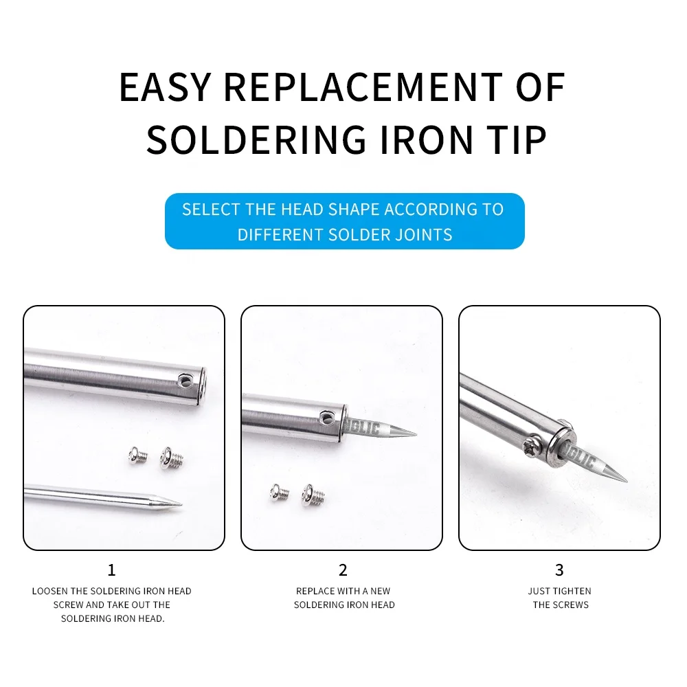 Soldering Iron Tip 30W Soldering Iron Bit Soldering Iron Head with External Heating
