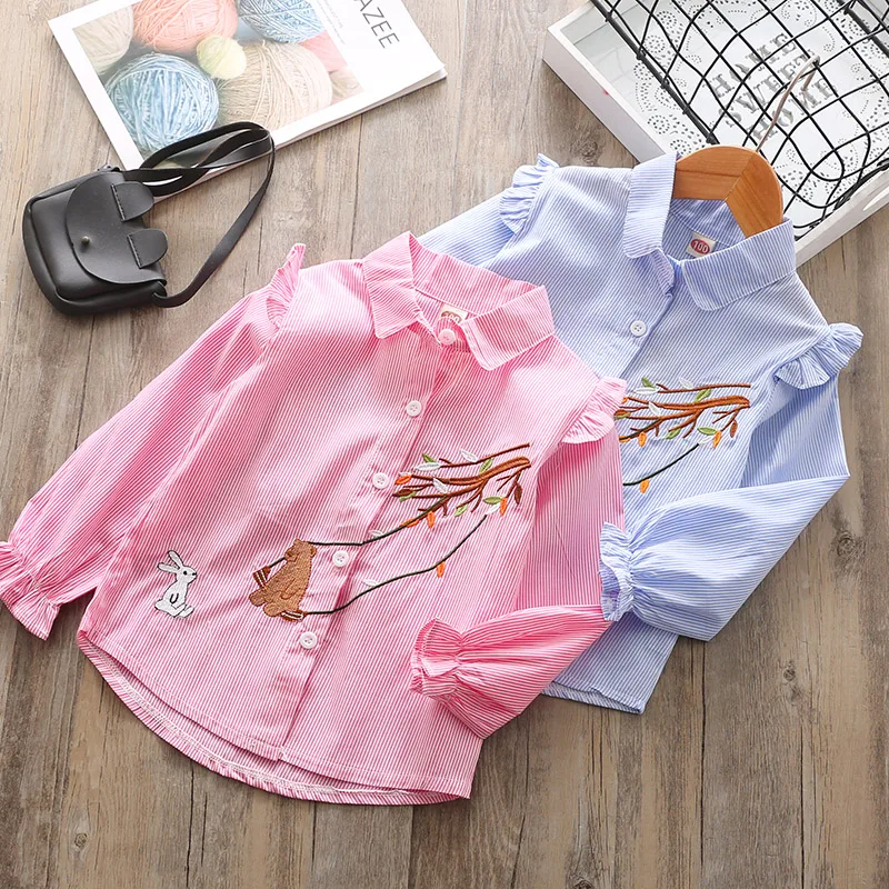 Kids Shirts Longsleeve Sweet T-shirts For Girls Beijing Tshirt Printing From Wholesale Clothing Market