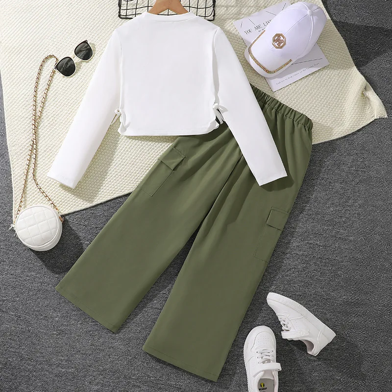 8-12 Year Children Boutique Teenage 8 To 9 Year 2 Piece Sets Kids Girls Clothing Set For Winter
