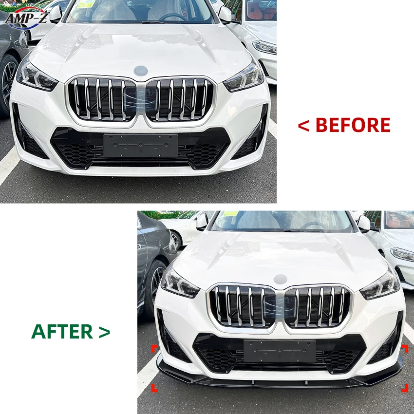 AMP-Z Hot Sale Factory Price High Quality Plastic Material Front Bumper Lip Splitter For BMW X1 U11 M Sport 2023+