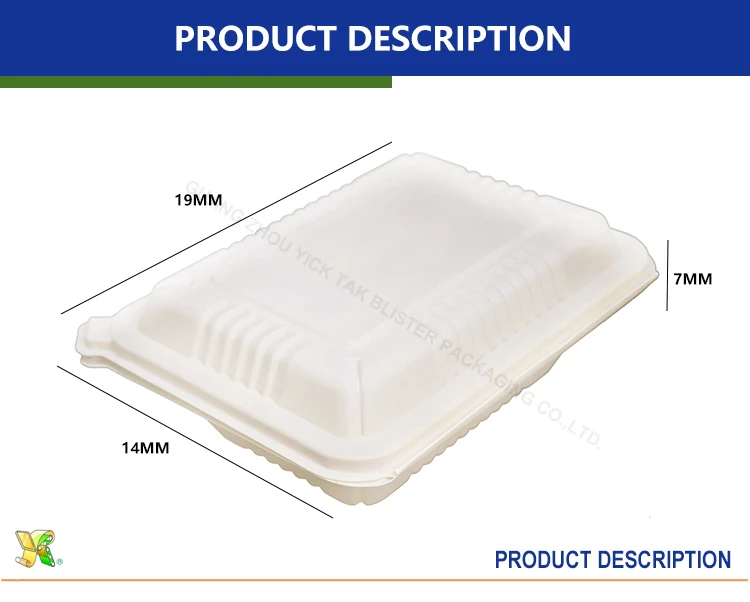 Genuine Basket Fruit Pet Food Grade Container Takeaway Disposable Plastic Clamshell