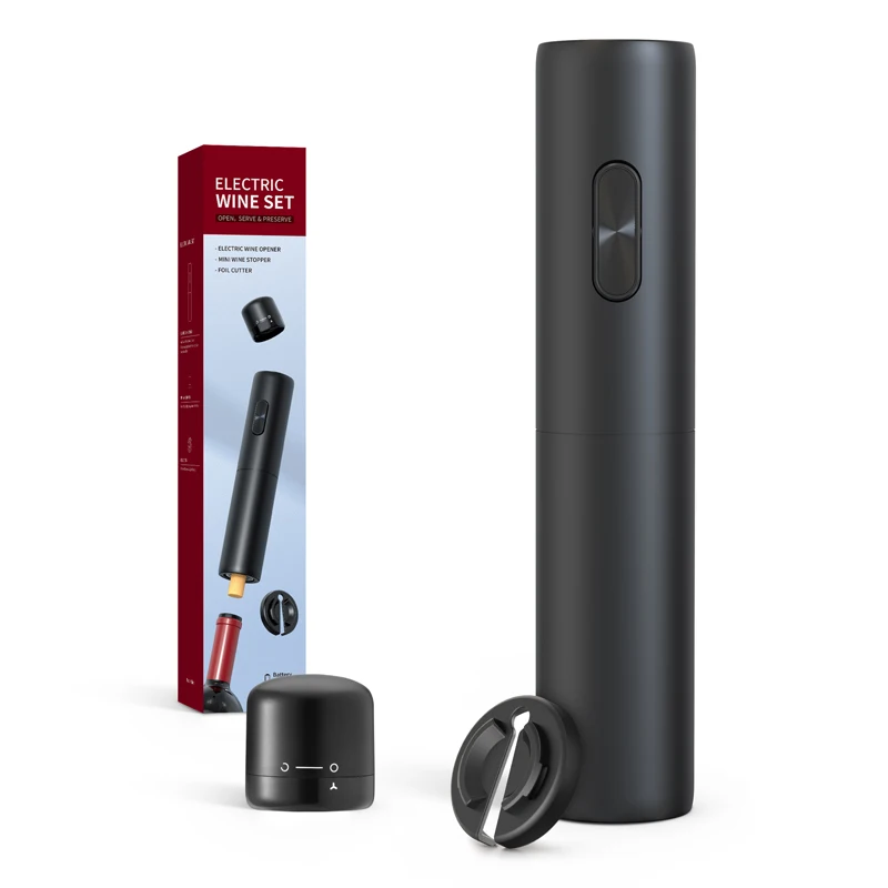 Top Seller Custom Automatic Corkscrew Electric Wine Bottle Opener Easy To Use Electronic Bottle Opener