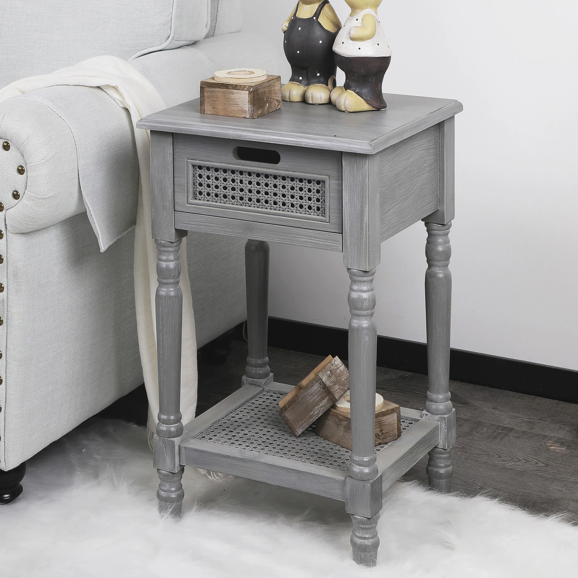 Классический тростниковый маленький ящик Европейского типа делает деревянный шкаф с нижней рамой