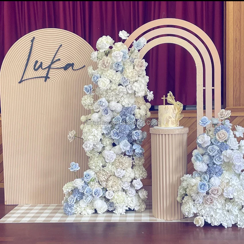 Customized Backdrop Flower Pvc Acrylic Wedding Backdrop Decoration Stand And Wedding Plinth
