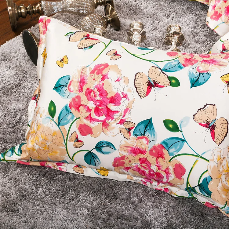 Stock 16MM printed silk fabric Satin pure silk can also be customized according to the pattern printed silk fabric