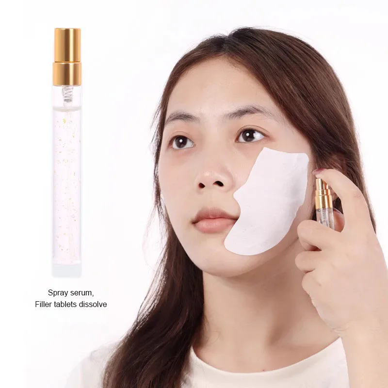 OEM Skin Care Water Soluble Facial Collagen Mask Sheet Collagen Film Mask For Face lifting Private Label