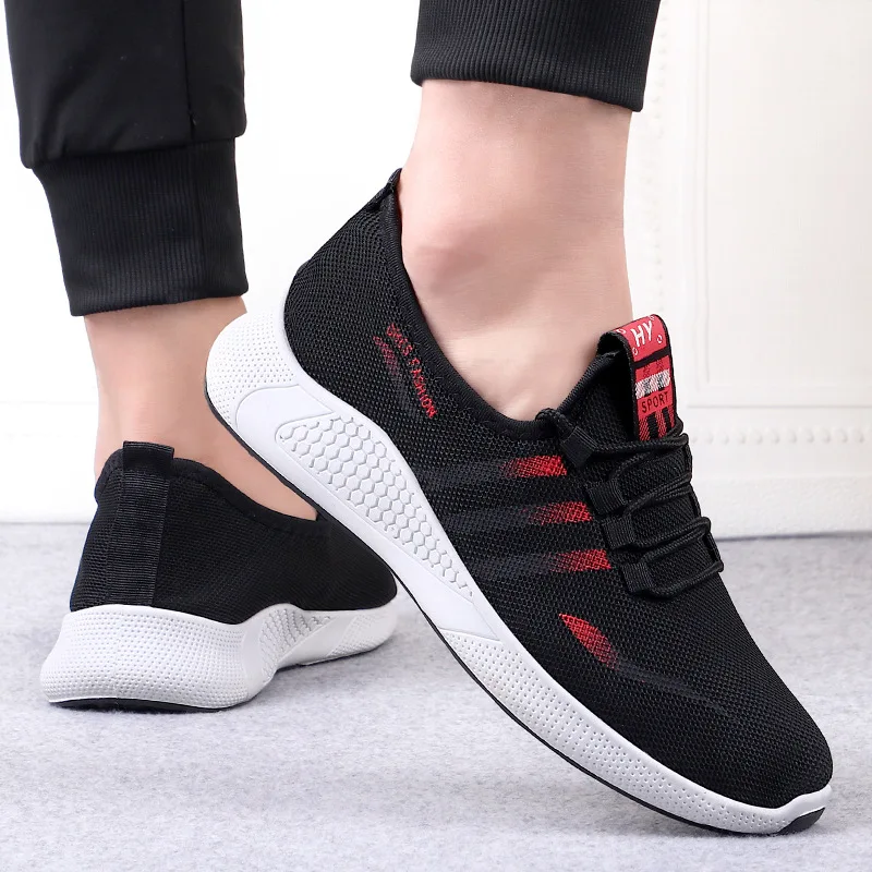 Factory price good quality cheaper Spring for men None-Woven shoes walking Cotton Fabric sneakers casual shoe